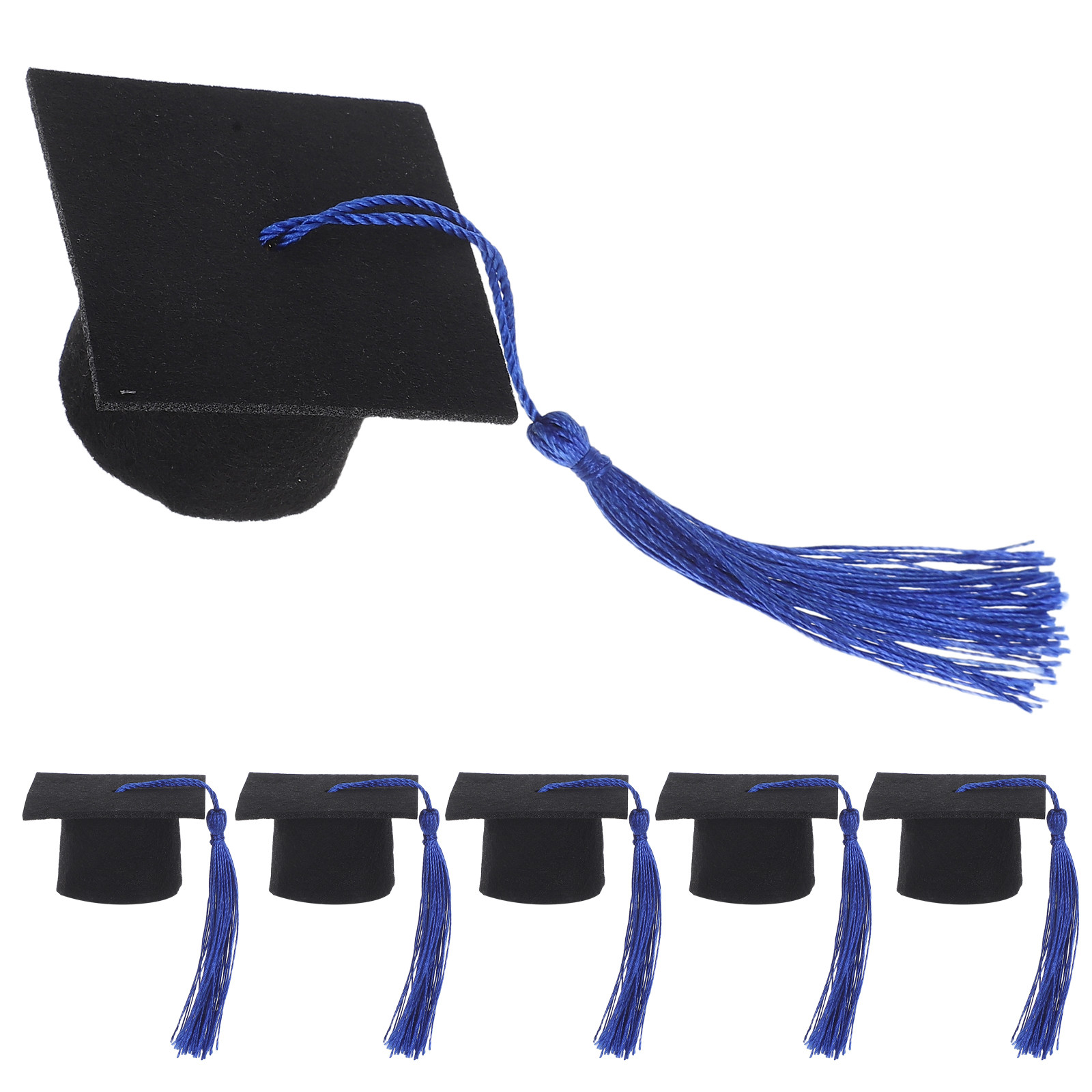 6Pcs Mini Doctoral Hat Wine Bo - Wine Beer Hat recension och pris