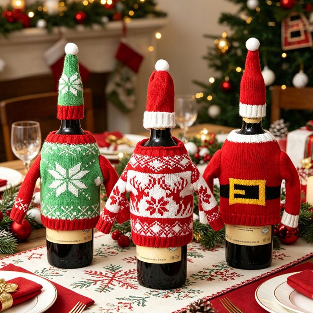 Elk Wine Bottle Cover Snowflak - Wine Beer Hat recension och pris